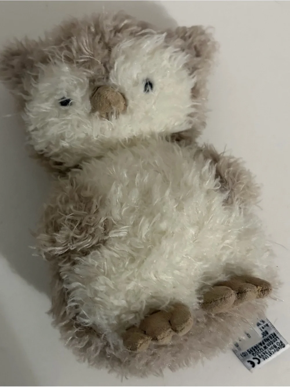 Jellycat Wisp Owl Plush Stuffed Animal Grey Cream